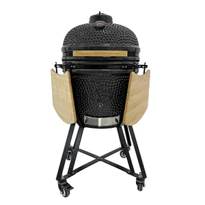 Custom 21inch Ceramic Grill Factory Kamado Barbecue Smoker From China thumbnail-1