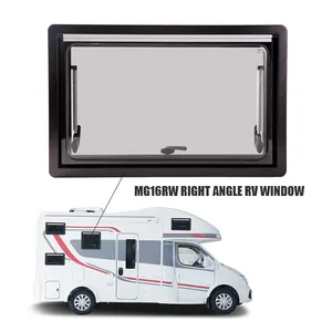 MAYGOOD MG16RW 500x350mm RV Motorhome Caravan Aluminum Side Window With Curtains and Blinds thumbnail-3