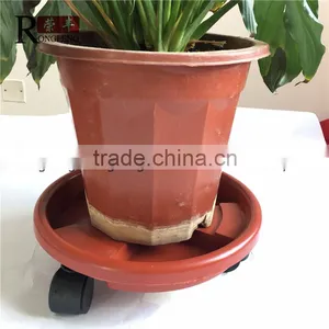 Plastic Plant Flower Pot Mover Roller and Flower Pot Tray With Wheels thumbnail-5