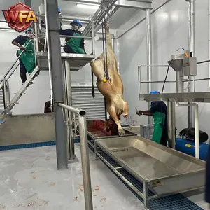 High Capacity Cattle Slaughter Equipment for Meat Plant Cow Meat Hook Rail Slaughterhouse Line thumbnail-1