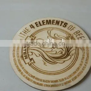 Wood Beer Tray, Antique Wooden Coasters, Wholesale Cup Holder thumbnail-1