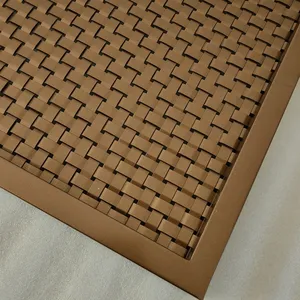 Architectural Woven Metal Mesh for Elevator Cab Partition Decorations thumbnail-4