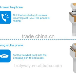 Two USB Output Oxygen Bar Bluetooth Headset Car Charger thumbnail-5