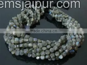 Wholesale In Bulk Labradorite Smooth Coin Beads thumbnail-1