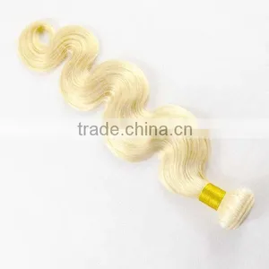 Human Hair Light Blonde Color Virgin European Hair thumbnail-5