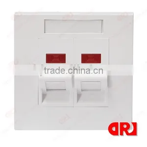 Cat5e Double Slanting Ports Face Plate thumbnail-1