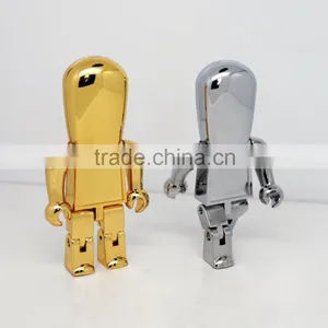 2016 High Speed Good Quality Promotional Gift Metal Robot USB Flash Drive 8GB thumbnail-3