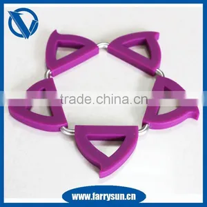 100% Eco-frifenly Silicone Foldable Coaster & Trivet / Custom Silicone Mat thumbnail-2