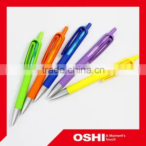 Wholesale Hot Selling Top Quality Customized Logo Colorful Refillable Click Stationery Pen thumbnail-1