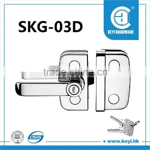 SKG-03D South America Standard Door Lock, Handle Key Type Glass Door Lock thumbnail-1