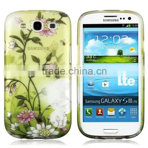 Water Transfer Printing Soft TPU Lotus Flower Designs Soft Back Case Cover for Samsung Galaxy S3 I9300 thumbnail-1