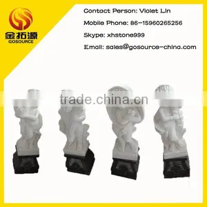 White Marble Small Angel Figurines thumbnail-1
