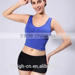 Ladies Wholesale Sports Bra Custom Singlet thumbnail-2