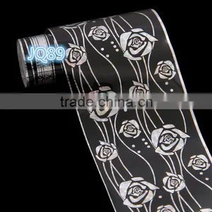 Rose Flower Laser 1 Roll Nail Transfer Sticker Tips Decoration Accessories Hotsale thumbnail-1