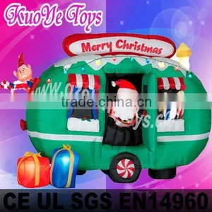 Funny Inflatable Christmas Santa Bus thumbnail-1