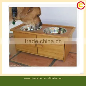 Perfect Bamboo Pet Bowls for Dogs With a Cabinet thumbnail-1
