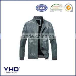 Metal Zipper for Men's Leather Coat thumbnail-1