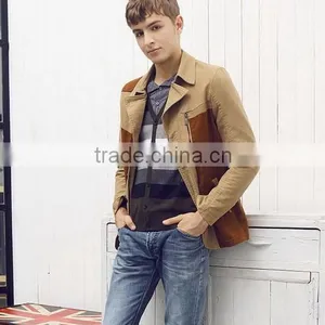 Customized Most Popular Fur Collar Coat Men Jacket thumbnail-2
