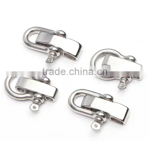2015 Colored High Quality Stainless Steel Anchor Shackles U Shackle Bow Shackles for Paracord thumbnail-2