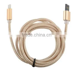 2016 Wholesale Custom Cell Phone Custom Usb Charger Cables Usb Type-c Cable(golden) thumbnail-6