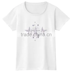 Summer Girls Cotton Tee Rhinestones Iron on Tshirt thumbnail-1