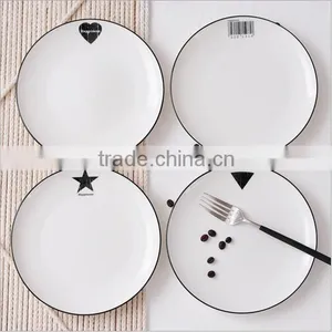 Contracted the Nordic Style Household Hand-painted Ceramic Dinner Plate YJ-XFXL thumbnail-1