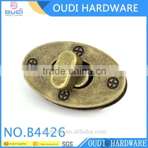 Popular Antique Brass Turn Lock Designed for Lady Handbag Accessories With High Quality thumbnail-1