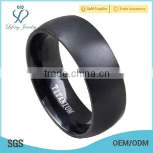 Best Price Titanium Black Men Simple Design Finger Rings thumbnail-1