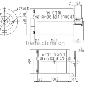 150W DC Brush Motor, 12v dc Motor thumbnail-1