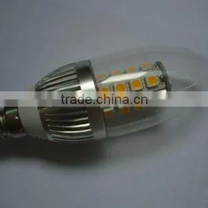 6w Led Torpedo Candle Light,silver Body thumbnail-1