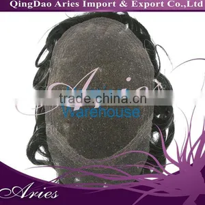 Top 5A Grade Unprocessed Virgin Brazilian Hair Toupee thumbnail-1