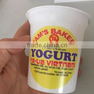 Hot Sale Yogurt Cup, PP Yogurt Cup, PS Yogurt Cup With Printed Foil Lid thumbnail-4