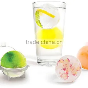 4pcs/set Plastic Novelty Lovely Round Ball Tray Mold Mould Party Bar Ice Cube Maker Ice Ball Tools thumbnail-4
