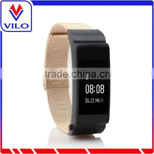 OEM Logo Branding Grid Style Stainless Steel Watch Strap for HUAWEI Talk Band B2 thumbnail-3