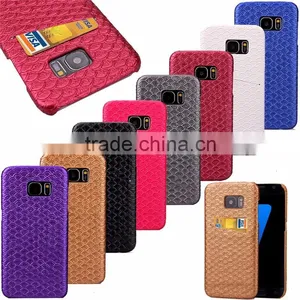 Scale Pattern Skin Leather Case and PC Hard Cover With Card Slot on the Back for Iphone 6s Phone Case thumbnail-1