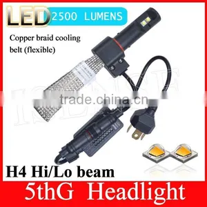 3000lm 2500lm no Fan Newest 5th Generation H4 C-ree Good Quality All in One h4 LED Headlamp thumbnail-1