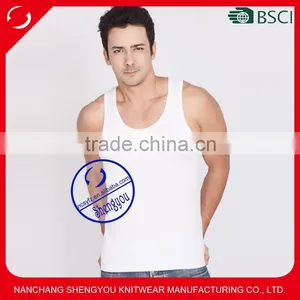 Plain Gym Custom Mens Stringer Tank Top in Bulk thumbnail-1