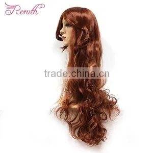 OEM Fashion Style Pretty Human Hair Wave Wig Natural Color thumbnail-1