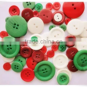 DIY Christmas Decorative Buttons, Decoration Round Resin Buttons thumbnail-4