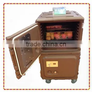 Double Doors Plastic Food Heated Cabinet, Electric Heated Food Warmer thumbnail-1