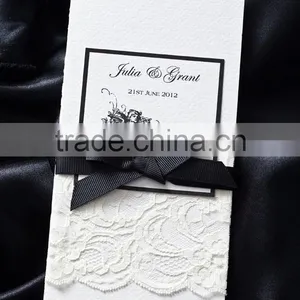 2016 Newmengxing Unique Handmade Wedding Invitation Lace Fans, Lace Wedding Invitations Quality Choice thumbnail-2