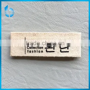 100% Cotton Tape/canvas Silk Screen Printed Neck Labels for Korean Clothes for Girls/women thumbnail-1