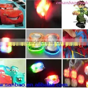 Blinking Glitter Kids Shoes Lights for Garments Bags Caps for Christmas Accessories thumbnail-1