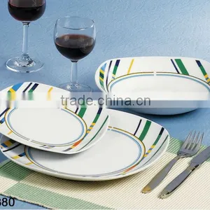 18Pcs High Quality Square Fine Porcelain Dinner Sets for Kitchen Wares thumbnail-6