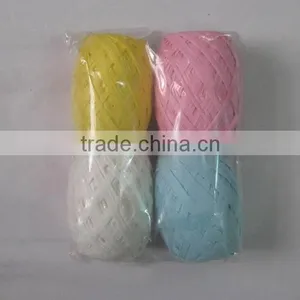HOT SALE 45M 38mm Paper Raffia Ribbon Cops, Paper Raphia Ribbon Roll thumbnail-1
