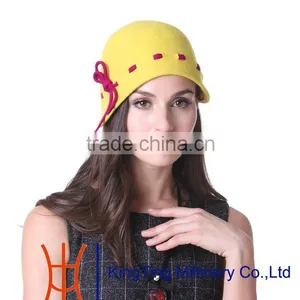 Bonnet Wool Felt Women Hat thumbnail-6