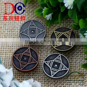 Four Tower Design Metal Jeans Button Cover for Overcoat thumbnail-5