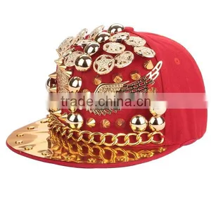 New Design Custom Metal Logo Snapback Hats For Sale thumbnail-2
