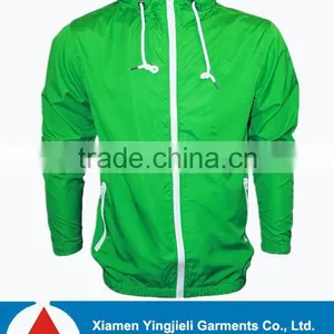 2015 Adult Lightweight Packable Hooded Rain Jacket Wind Jacket thumbnail-1