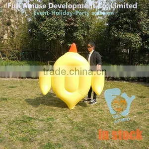 MOQ 50pcs PVC Giant Duck Pool Float Inflatable Donut for Fun thumbnail-3